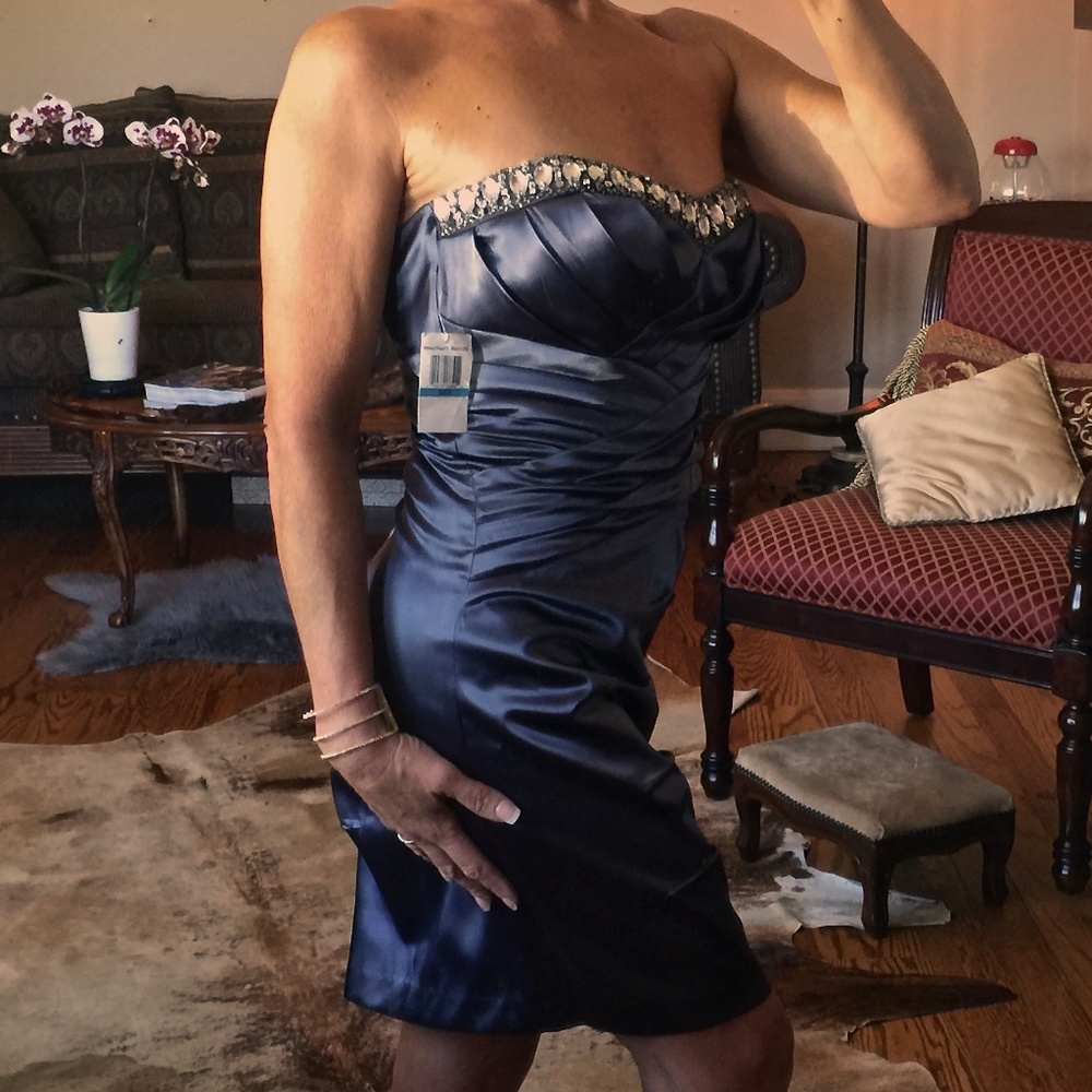 NWT B. DARLIN Strapless Dress Sz. 6